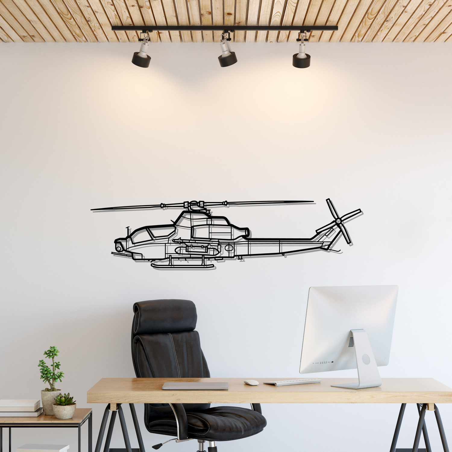 Décoration murale en métal - AH-1Z Viper aircraftvibes