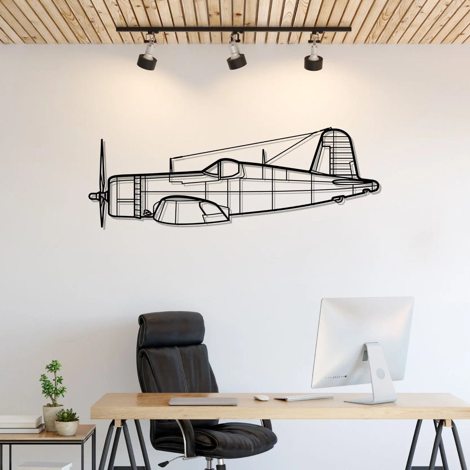 Décoration murale en métal - F4U-1A Corsair aircraftvibes