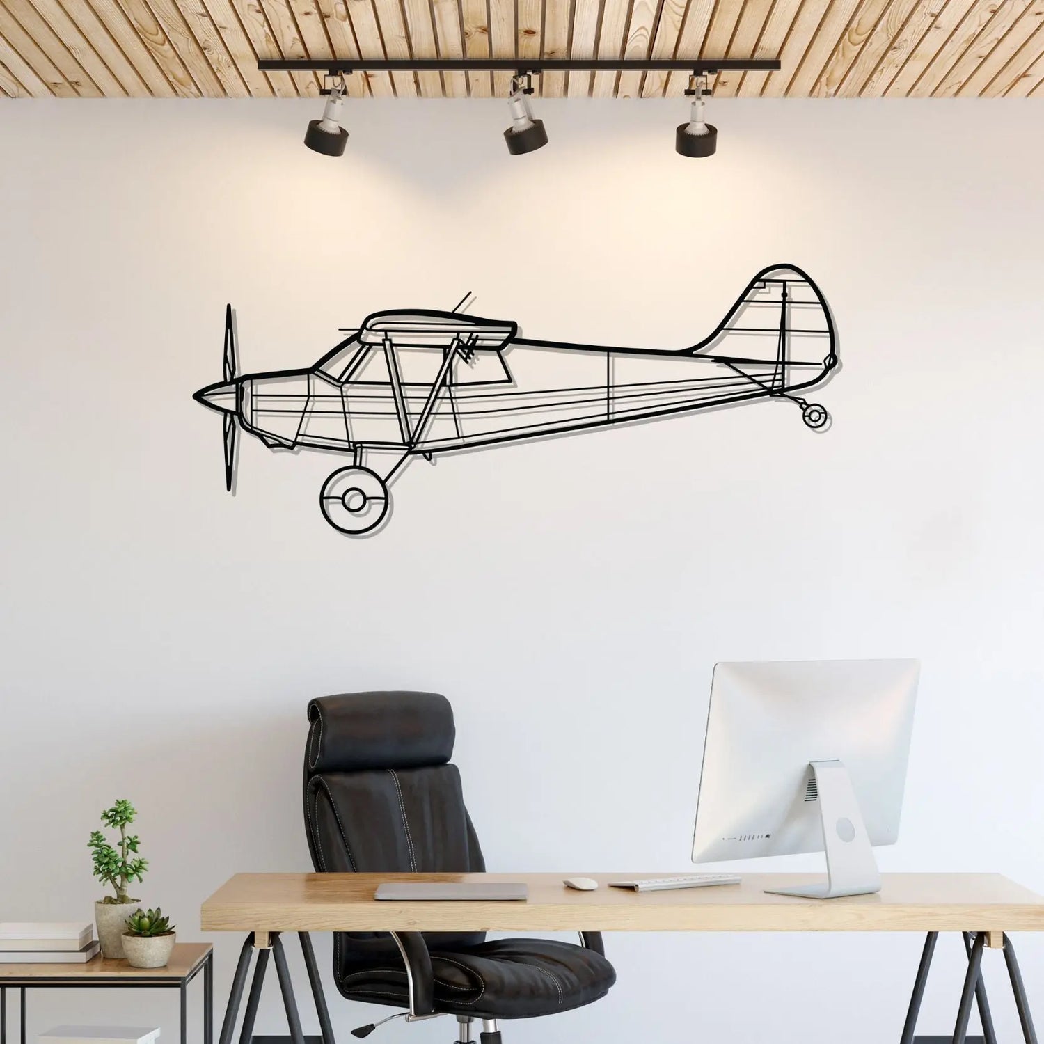 Décoration murale en métal - Husky A-1C aircraftvibes