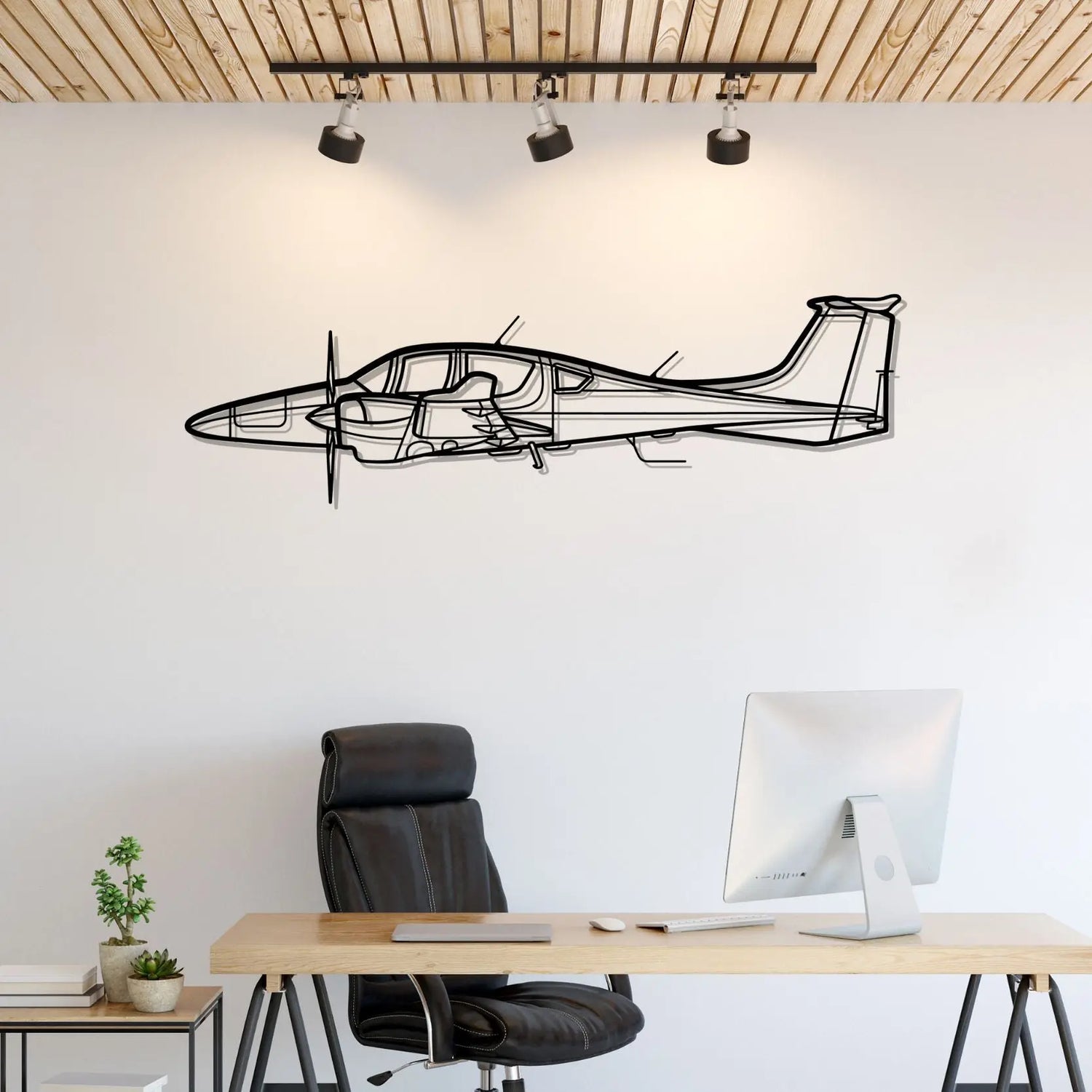 Décoration murale en métal - DA62 Silhouette aircraftvibes