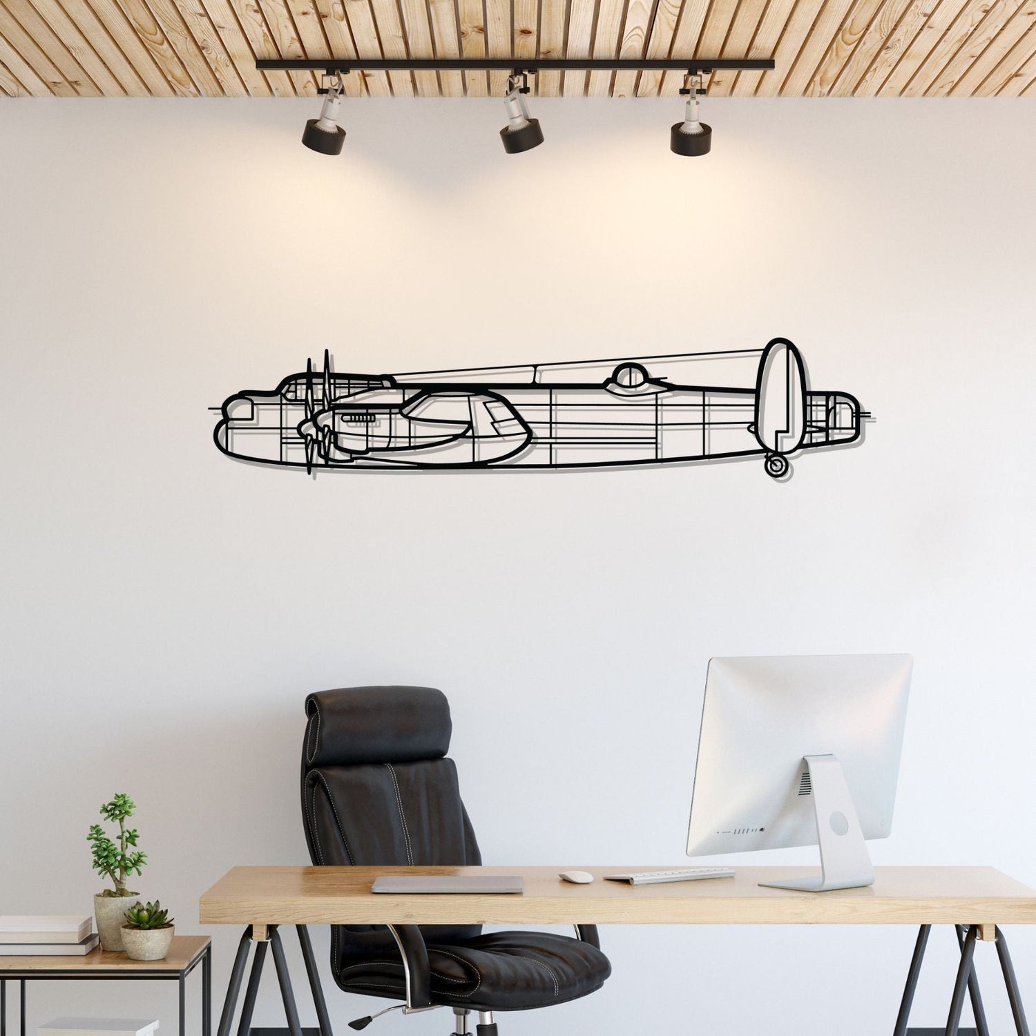 Décoration murale en métal - Avro Lancaster aircraftvibes