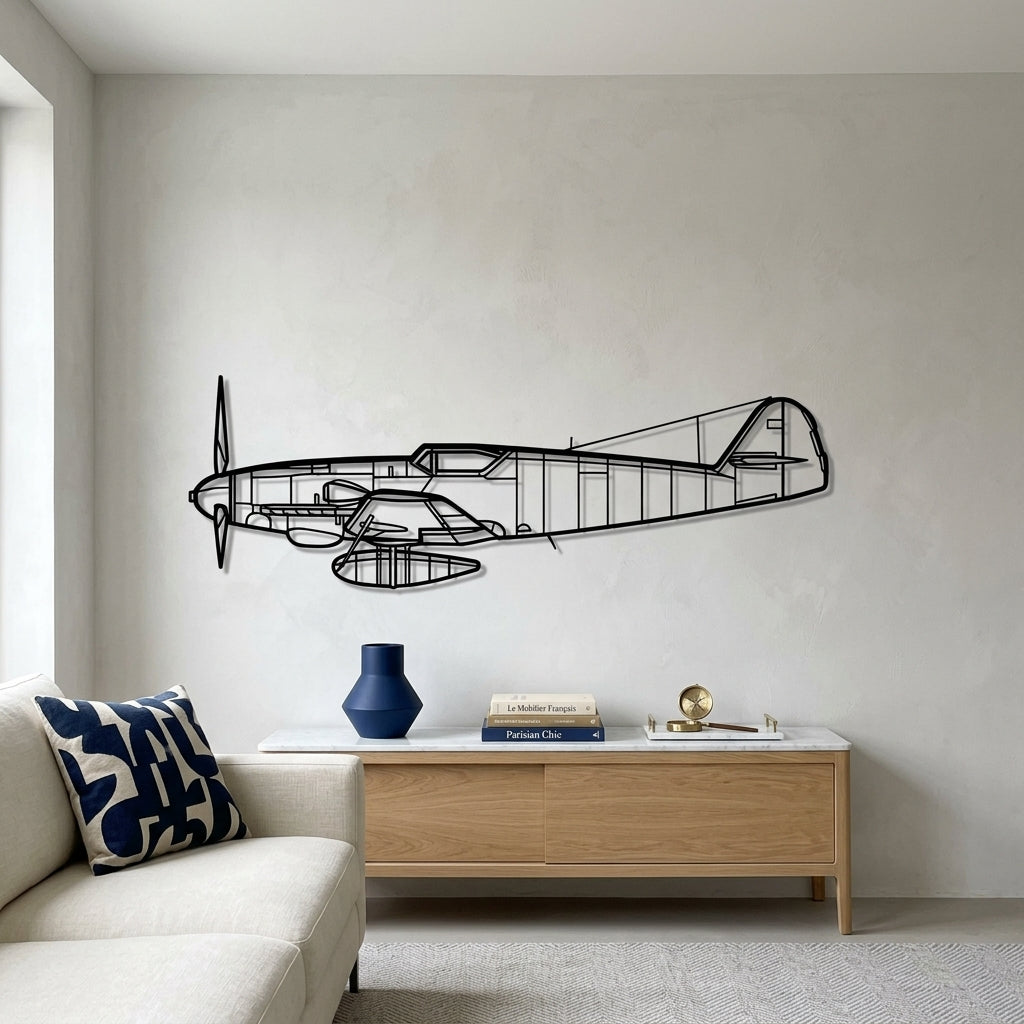 BF 109 - Metall-Wanddekoration