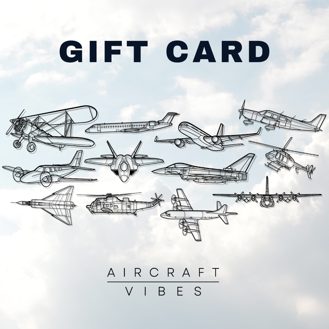 Décoration murale en métal - GIFT CARD aircraftvibes