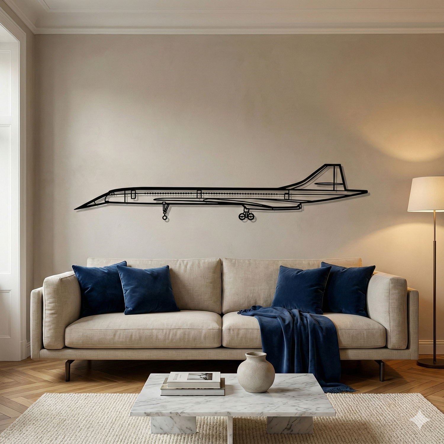 Décoration murale en métal - BAC Concorde