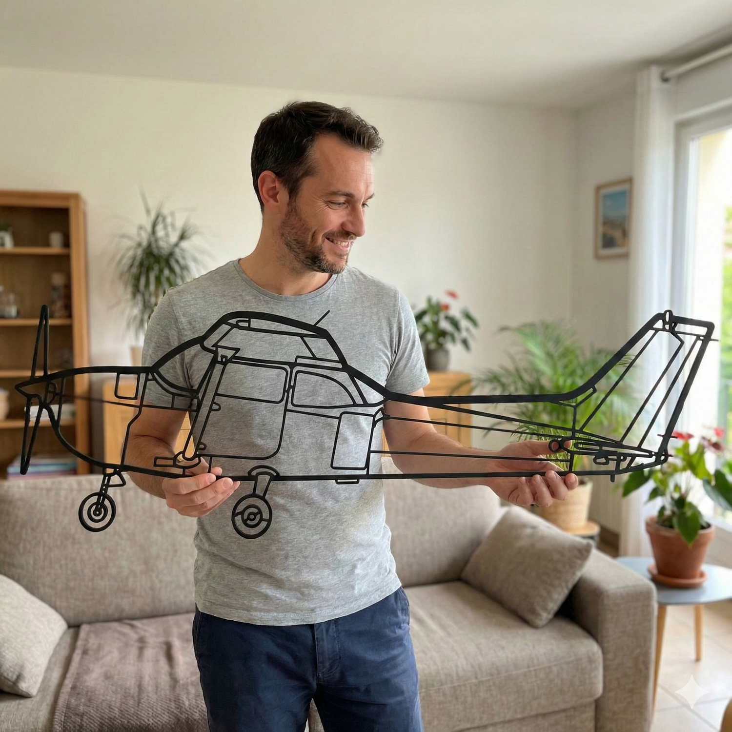 Décoration murale en métal - Skyhawk 172