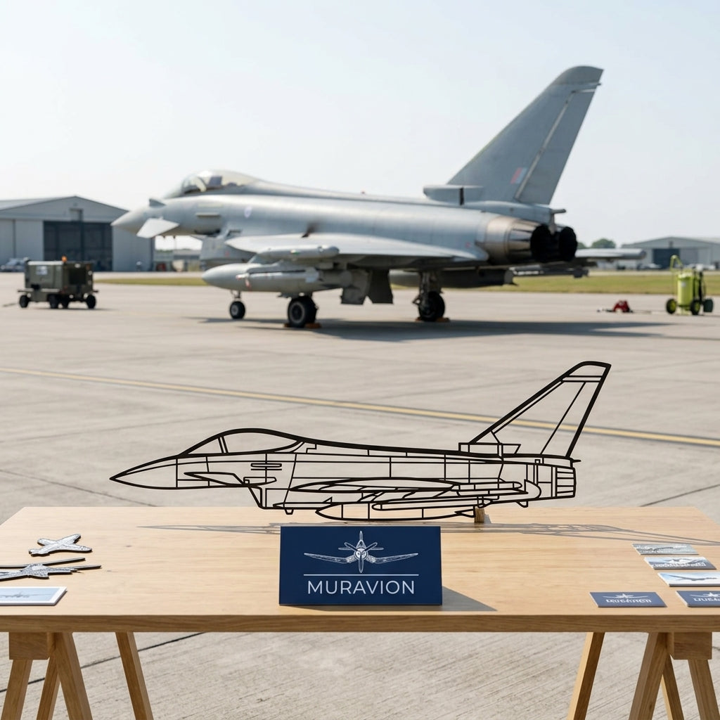 Eurofighter Typhoon - Metall-Wanddekoration