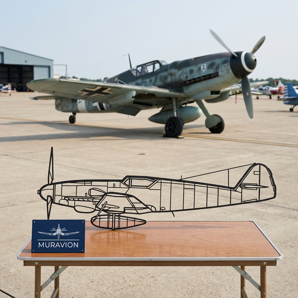 BF 109 - Metall-Wanddekoration